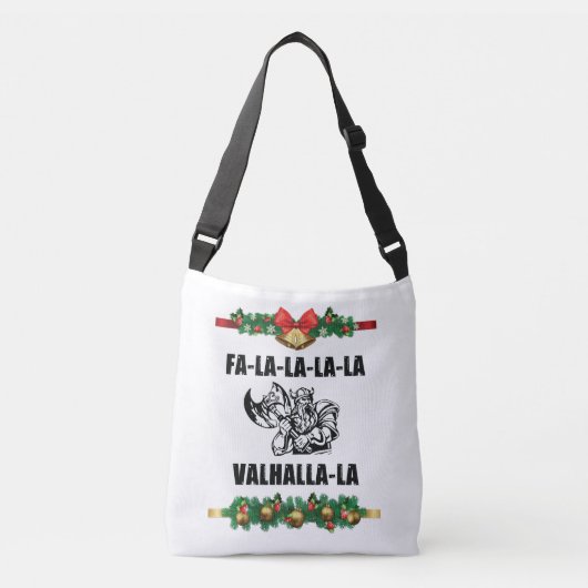Sierkussen met kerstvalhalla crossbody tas (Voorkant)