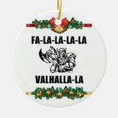 Sierkussen met kerstvalhalla keramisch ornament (Voorkant)