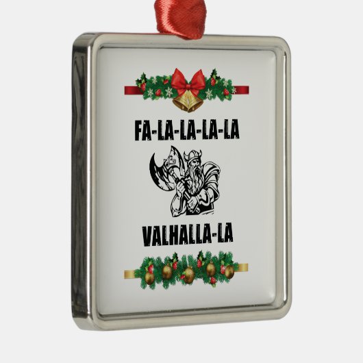 Sierkussen met kerstvalhalla metalen ornament (Rechts)