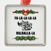 Sierkussen met kerstvalhalla metalen ornament (Voorkant)