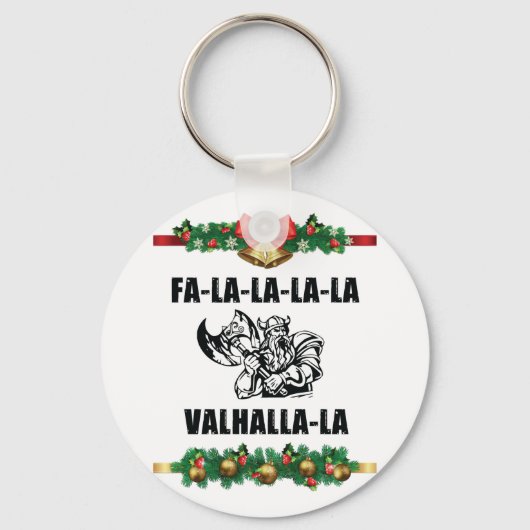 Sierkussen met kerstvalhalla sleutelhanger (Voorkant)