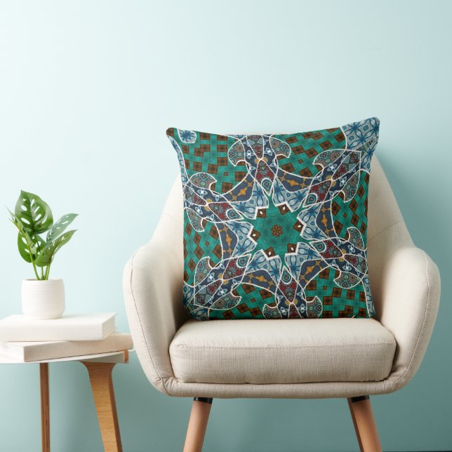 Sierkussen met mandala-motief (Stoel)
