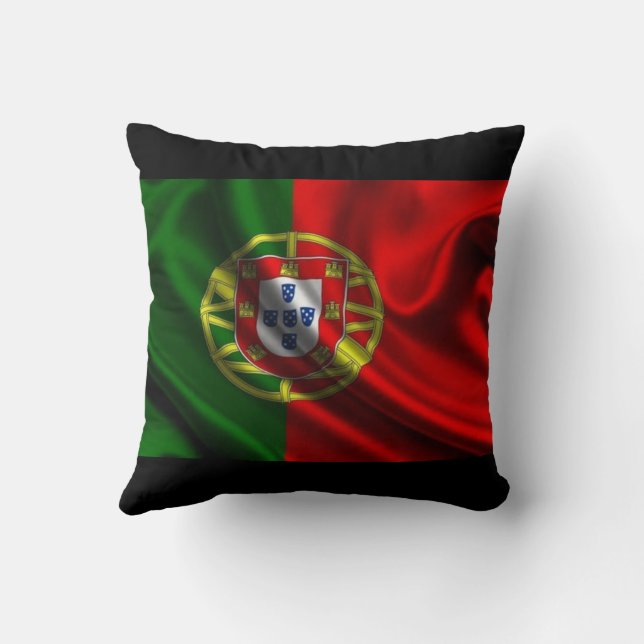 Sierkussen met PortAZ logo & Portugal Vlag (Achterkant)