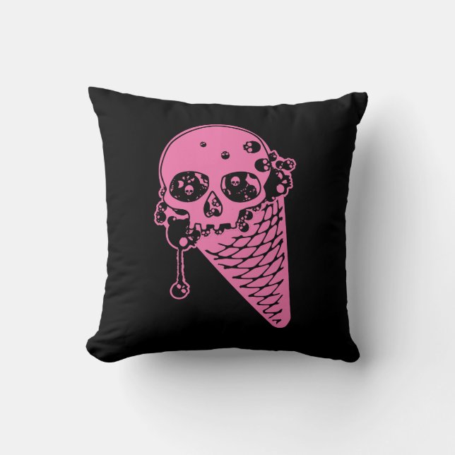 Sierkussen met roze boogstaarten (Voorkant)