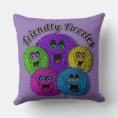 Sierkussen met vriendelijke flesjes (Achterkant)