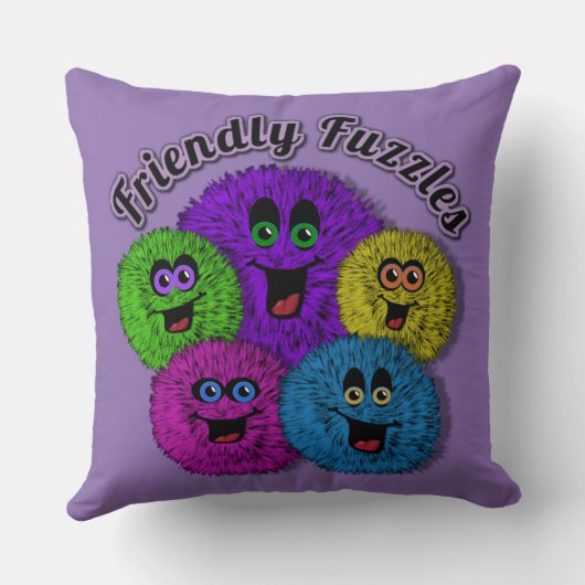 Sierkussen met vriendelijke flesjes (Achterkant)