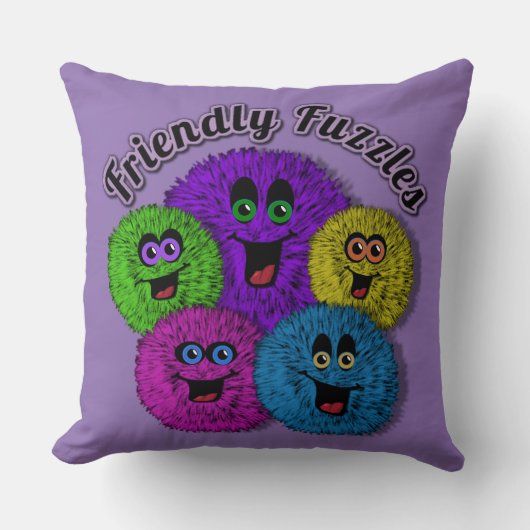 Sierkussen met vriendelijke flesjes (Voorkant)