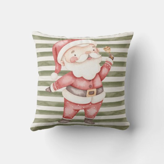 Sierkussen met Waterverf Santa (Achterkant)