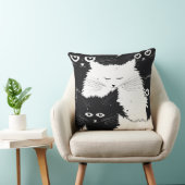 Sierkussen met witte en zwarte tinten (Stoel)