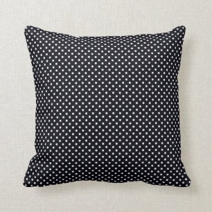 Sierkussen met zwarte en witte poka Dots