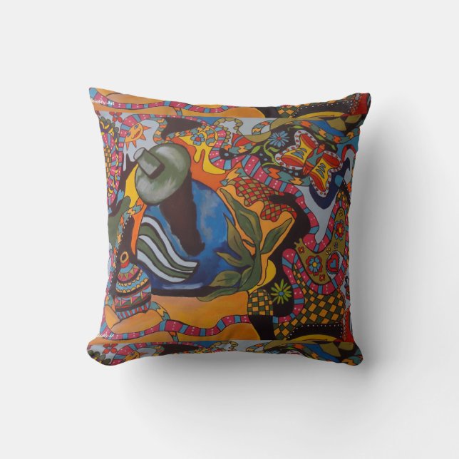 Sierkussen "Mexicana-Art" Boudrielly (Voorkant)