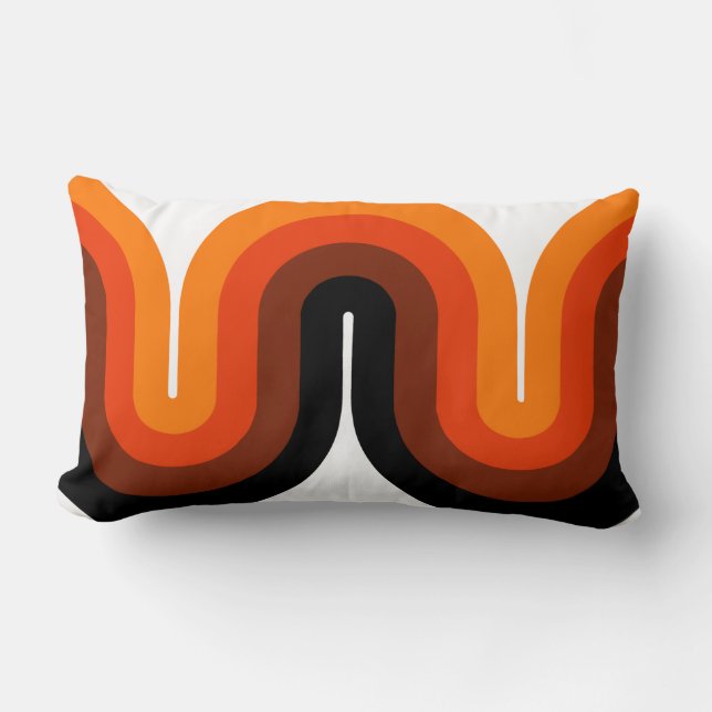 Sierkussen Mid Century Curves Lumbar 13x21 Kussen (Voorkant)