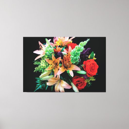 Sierkussen mooie bloemen canvas afdruk (Voorkant)