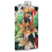Sierkussen mooie bloemen heupfles (Rechts)