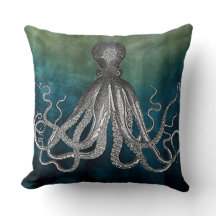 Sierkussen "Nautical/Octopus"