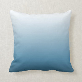Sierkussen OMBRE Designer White naar Sky Blue