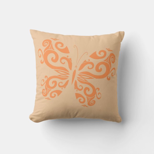 Sierkussen Oranje pervlinder (Voorkant)