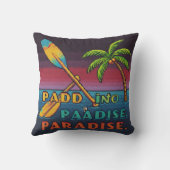 Sierkussen Paddle in het paradijs (Achterkant)