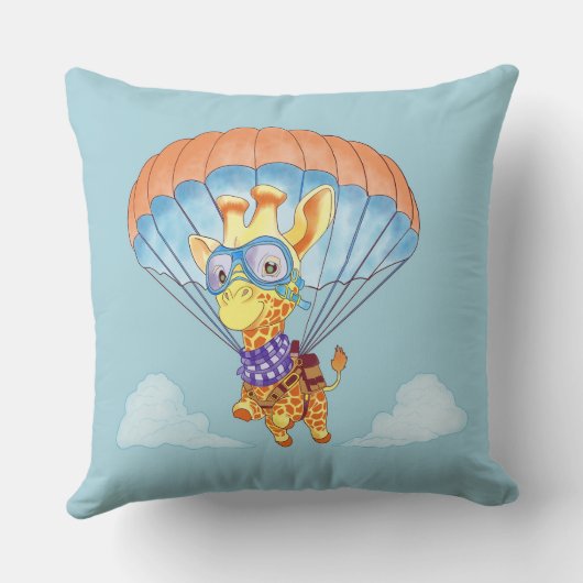 Sierkussen parachute Giraffe (Achterkant)