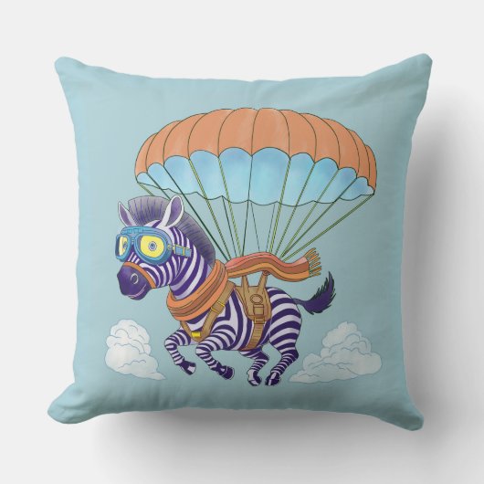 Sierkussen Parachute Zebra (Voorkant)