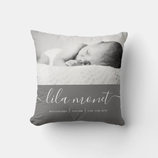 Sierkussen pasgeboren geboorte Stats (Voorkant)