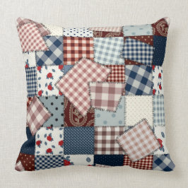 Sierkussen "Patchwork Americana"