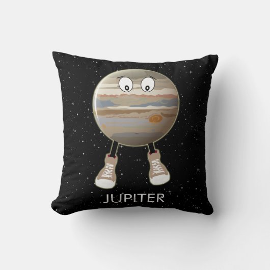 Sierkussen Planet Jupiter & Stars (Voorkant)