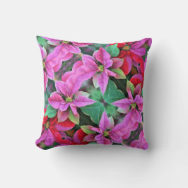 Sierkussen - Poinsettias