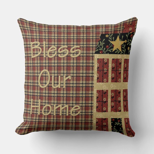 Sierkussen "Primitive Style" (Voorkant)