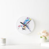 Sierkussen regenbooghond ronde klok (Huis)