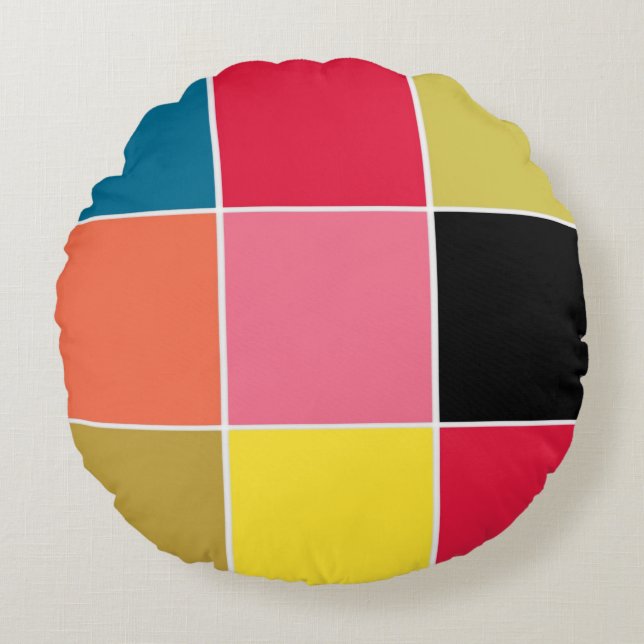 Sierkussen Regenboogwatervalpleinen Rond Kussen (Voorkant)