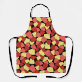 Sierkussen rode en gele appels schort (Voorkant)