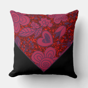 Sierkussen rode en zwarte wieg