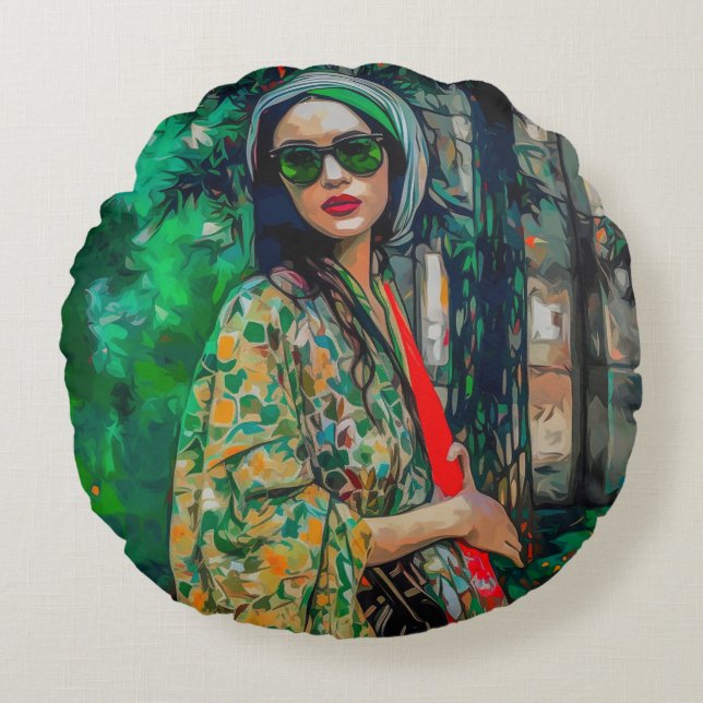 Sierkussen Rond Kussen (Voorkant)