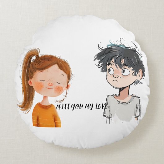 Sierkussen Rond Kussen (Voorkant)