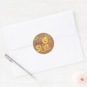 Sierkussen Ronde Sticker (Envelop)