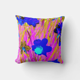 Sierkussen "Roze afodils"