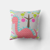 Sierkussen Roze en blauwe draak (Achterkant)