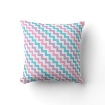 Sierkussen, roze, lavender, Turquoise Chevrons