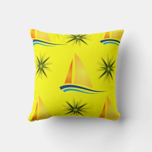 Sierkussen Sailboot (Achterkant)