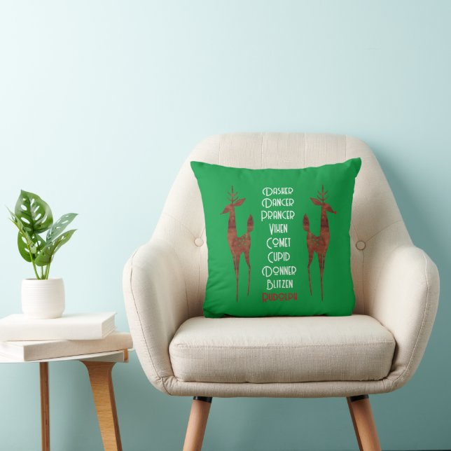 Sierkussen - Santa's Rendier - Rudolph (Stoel)