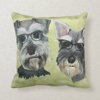Sierkussen Schnauzer Groovy Glasses