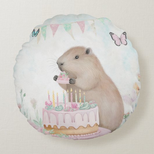 Sierkussen, Sierkussen 16 x 16 inch Rond Kussen (Voorkant)