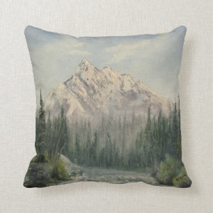 Sierkussen Snowy Mountain Landscape