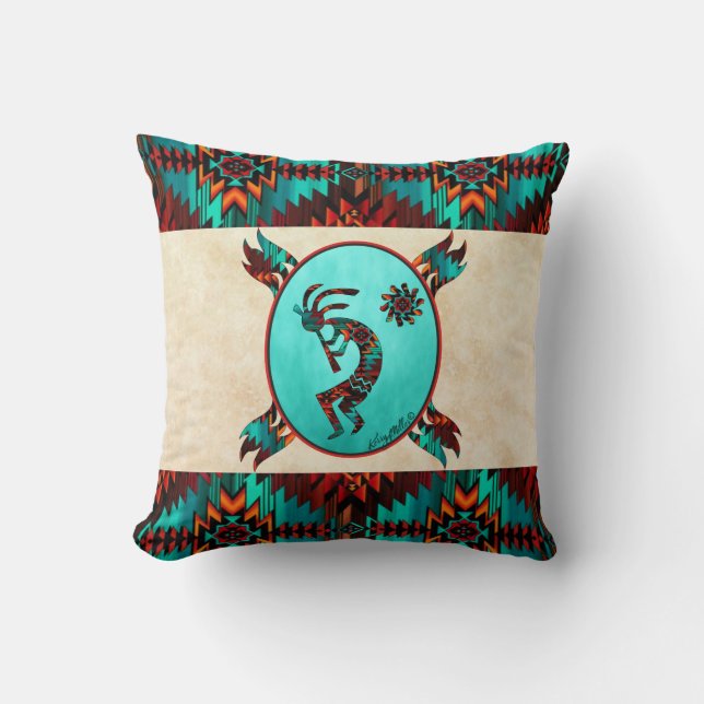 Sierkussen Southwest Kokopelli (Voorkant)