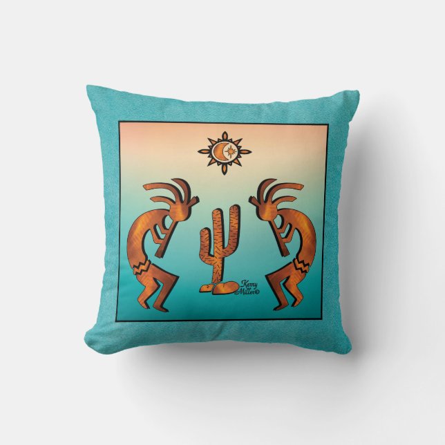 Sierkussen Southwest Kokopelli (Voorkant)