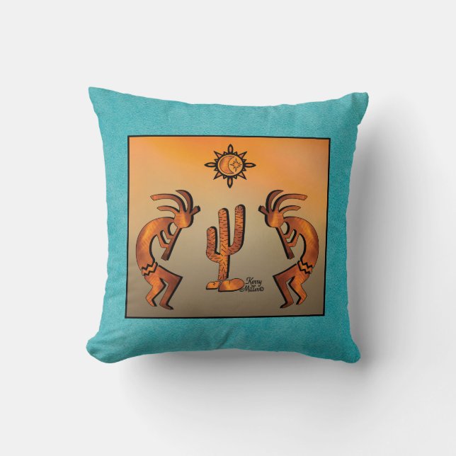 Sierkussen Southwest Kokopelli (Voorkant)