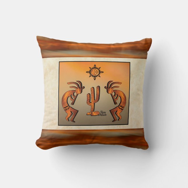 Sierkussen Southwest Kokopelli (Voorkant)