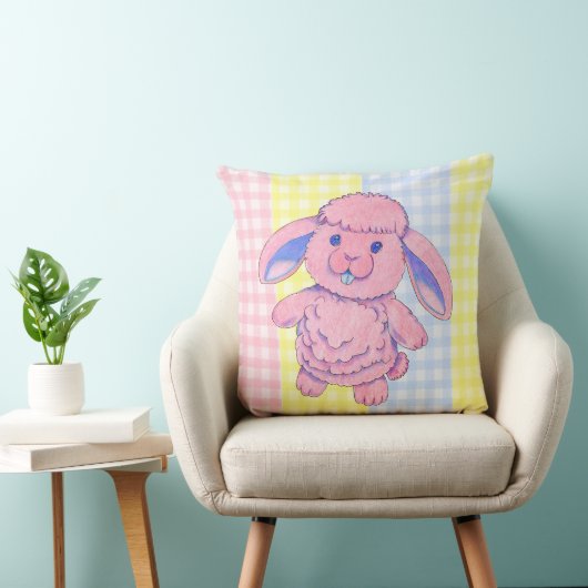 Sierkussen Speelgoed Rabbit Gingham (Stoel)
