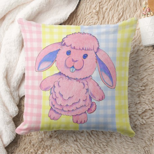Sierkussen Speelgoed Rabbit Gingham (Deken)
